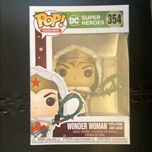 Funko Wonder Woman Pop with Red and Green Accents
